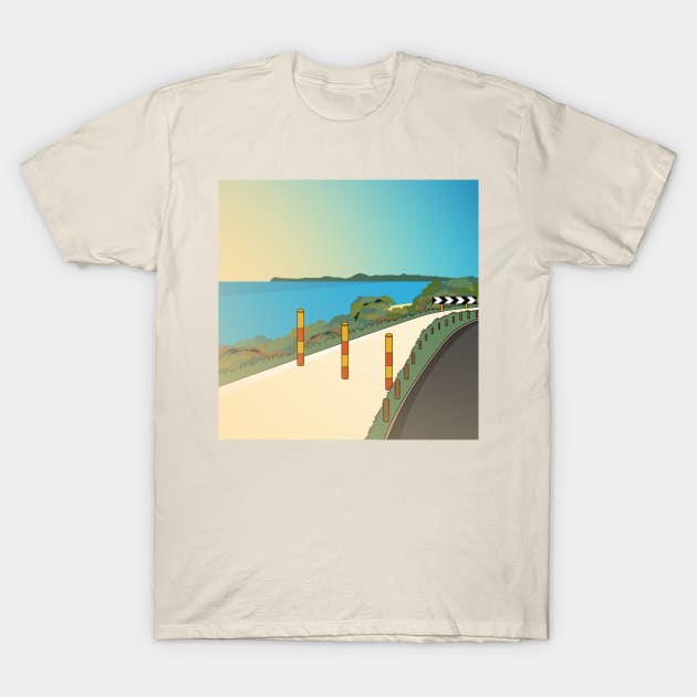 Beach Sidewalk T-Shirt by MOULE